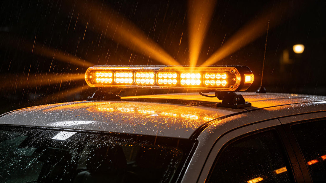 COB LED high intensity strobe light bar magnetic mount