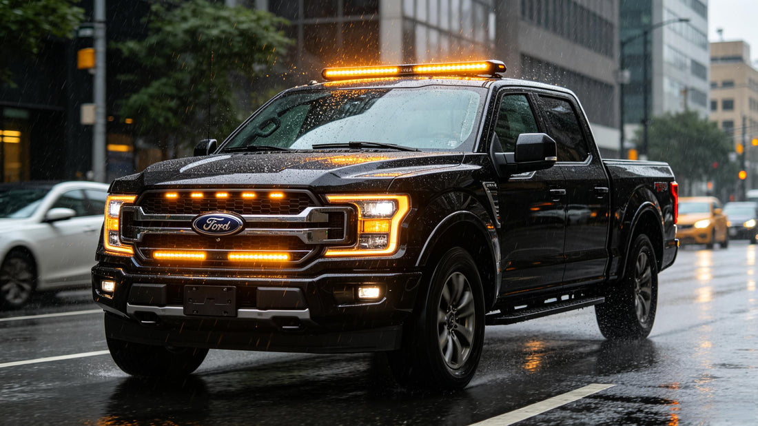 Flush Mount LED Warning Lights for Pickup Trucks