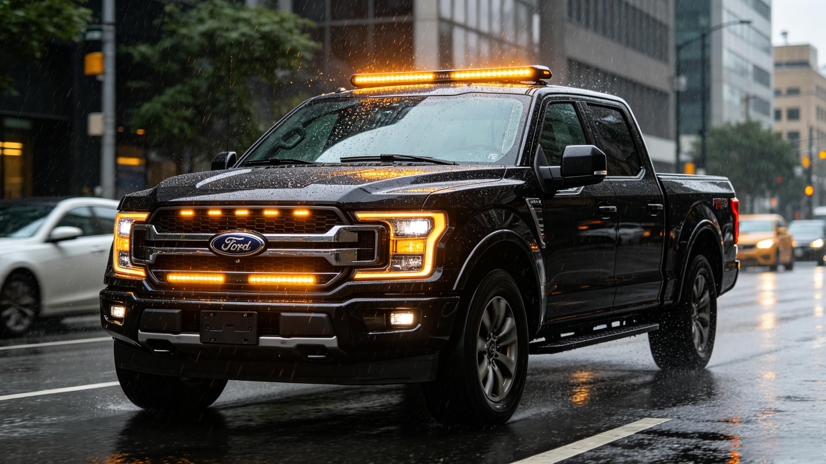 Flush Mount LED Warning Lights for Pickup Trucks