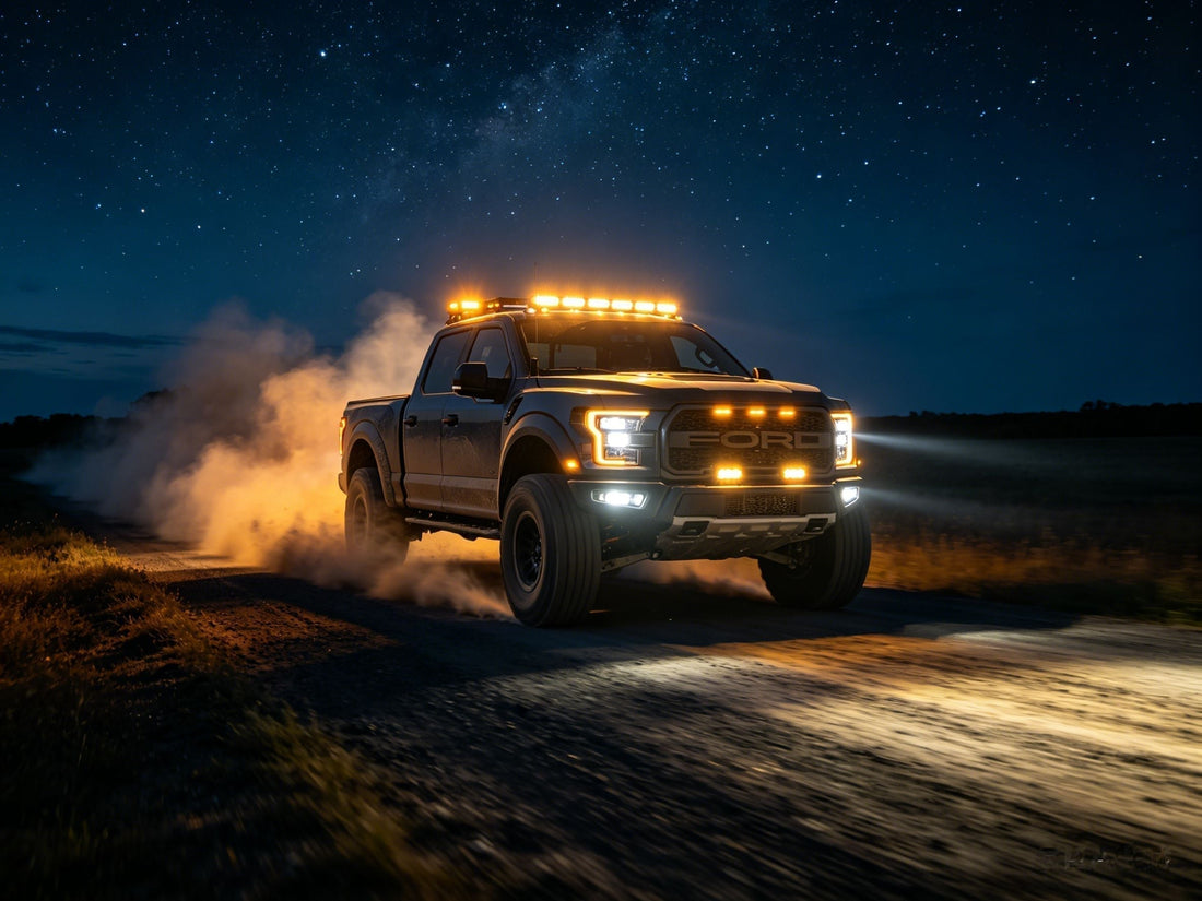 LED marker lights installed on a heavy-duty truck for improved visibility and safety in 2026