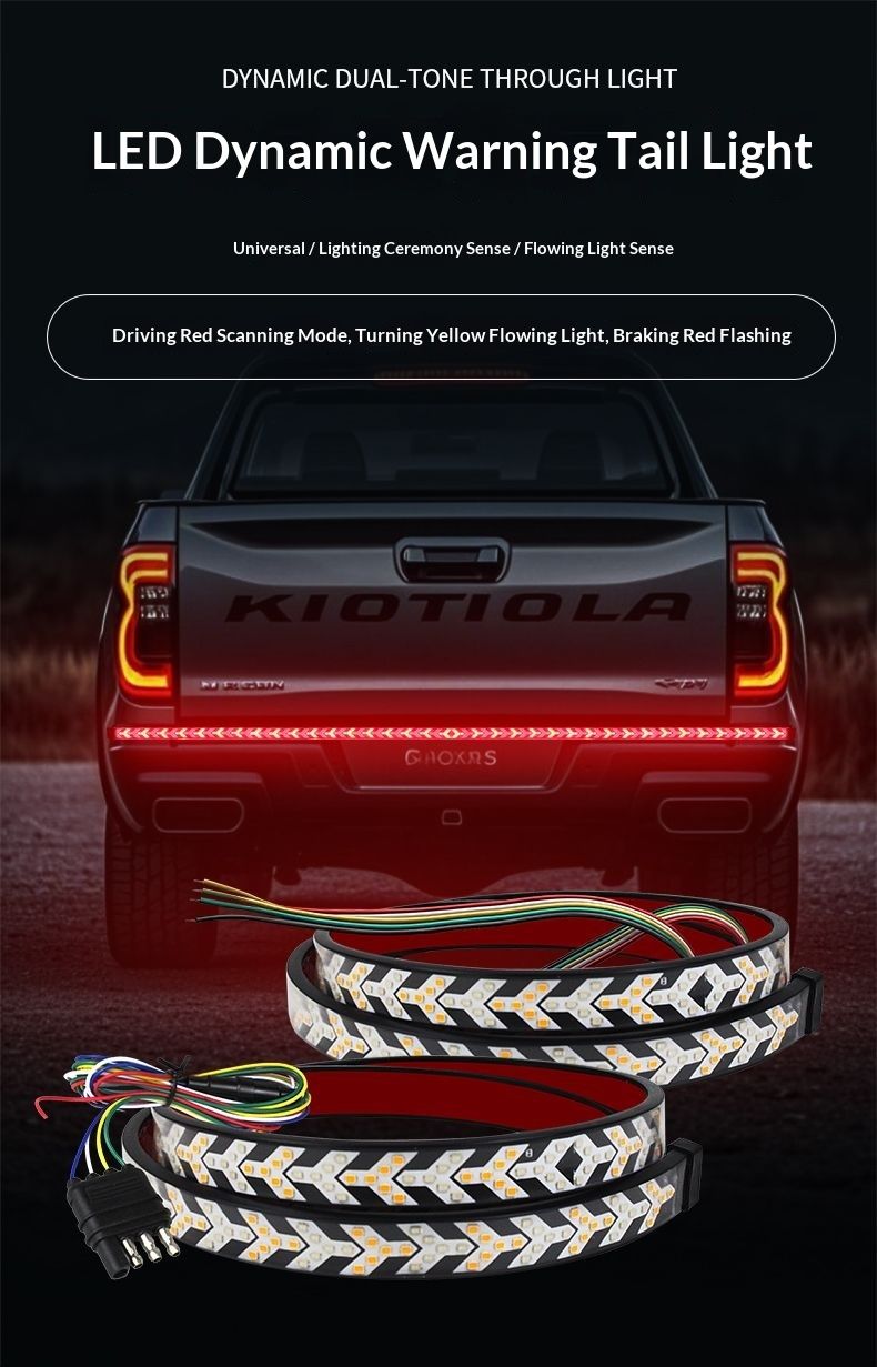 48" Tailgate LED Light Bar | Sequential Turn Signal, Brake & Reverse Light for Pickup Trucks