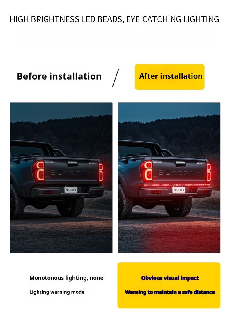 48" Tailgate LED Light Bar | Sequential Turn Signal, Brake & Reverse Light for Pickup Trucks