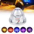 GF Dual-Color Round LED Marker Light | Chrome Dome for Trucks & Trailers