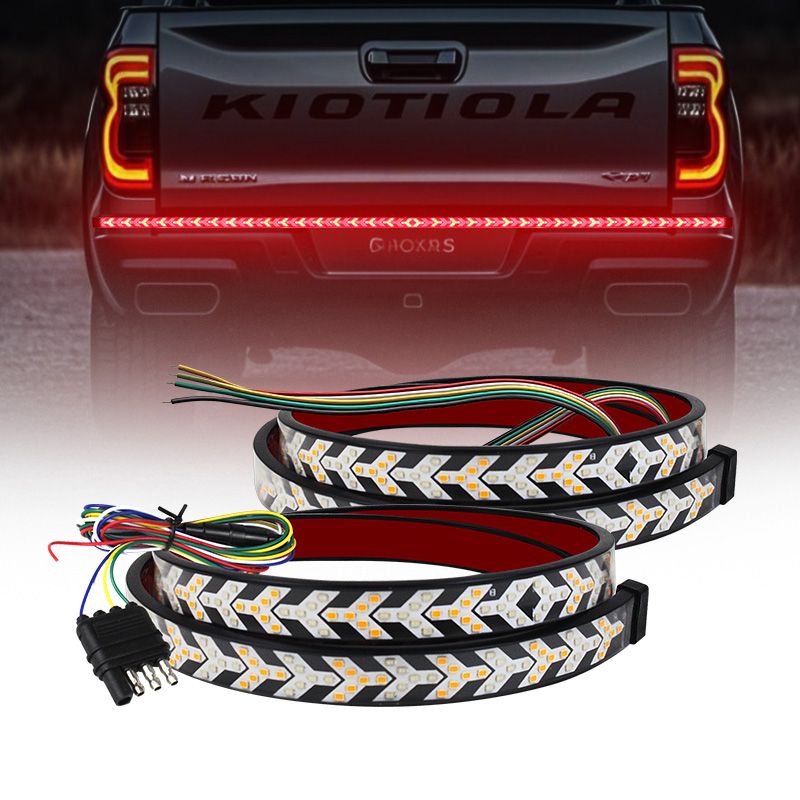 48" Tailgate LED Light Bar | Sequential Turn Signal, Brake & Reverse Light for Pickup Trucks