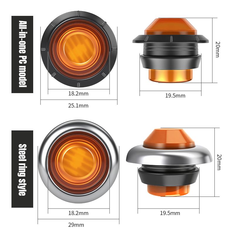  1" Round LED Truck Marker Lights STYLE