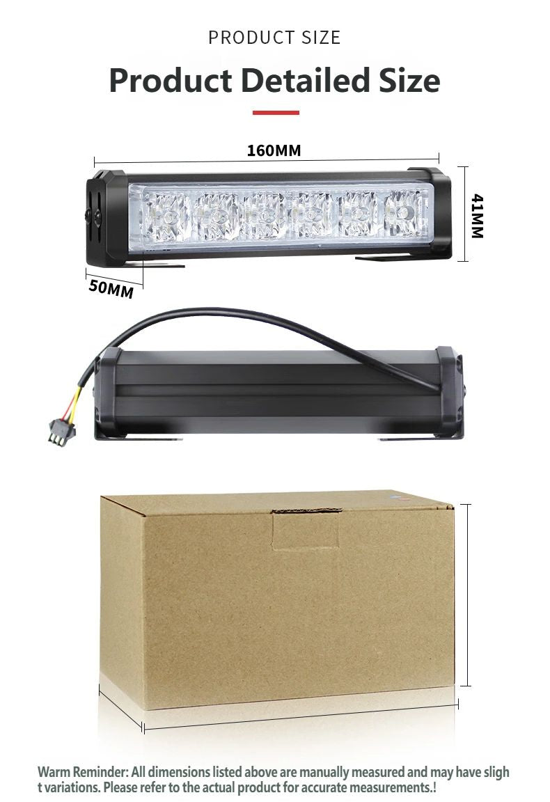 6-LED Strobe Light size