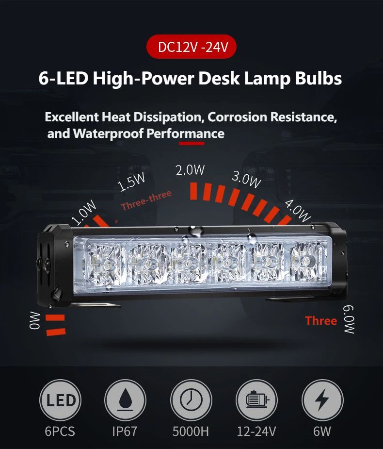 6-LED high-power desk lamp bulbs