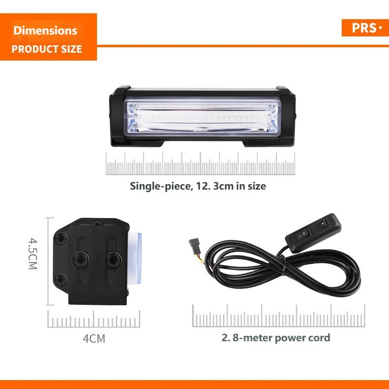 COB 1+2 COMBINATION LIGHT PRODUCT SIZE