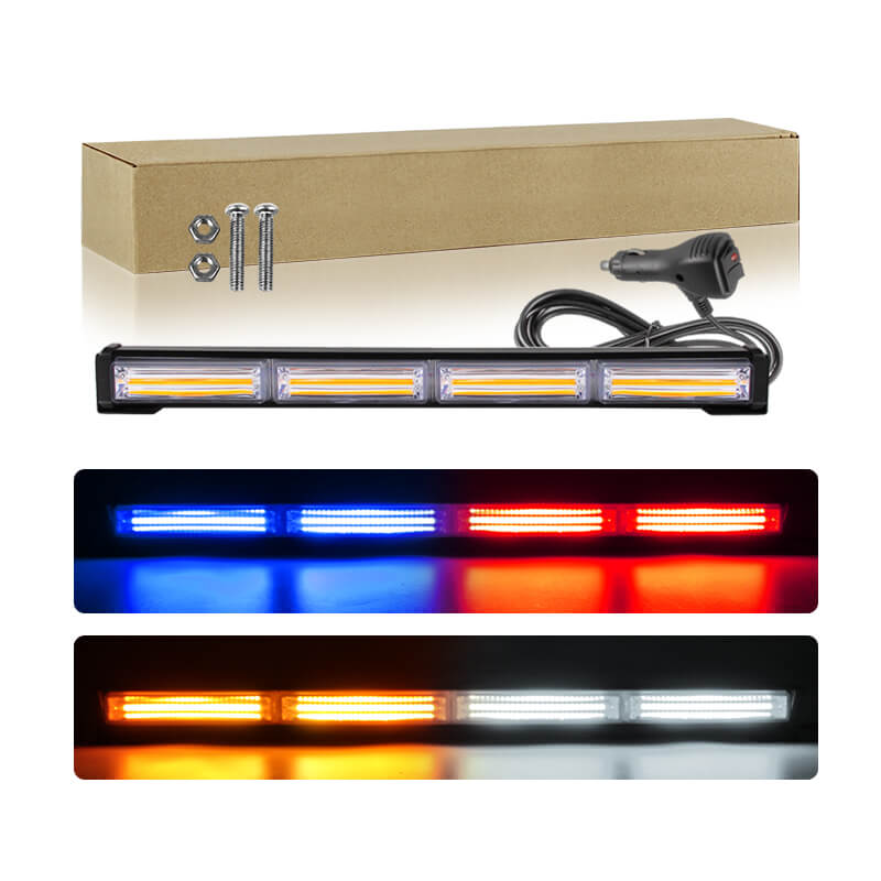 COB LED Amber Strobe Warning Light Bar
