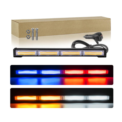 COB LED Amber Strobe Warning Light Bar