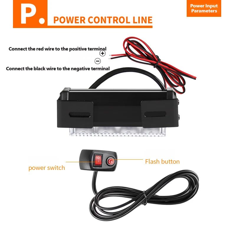 LED 1- 4 HEAD power control line