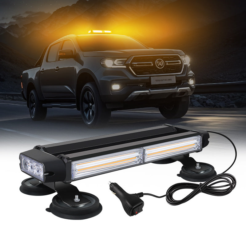 Magnetic Mount COB LED Amber Strobe Light Bar