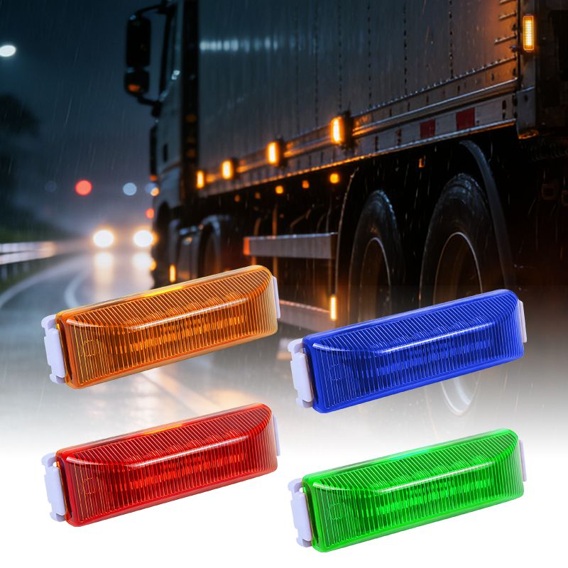 Oval Amber LED Side Marker Light