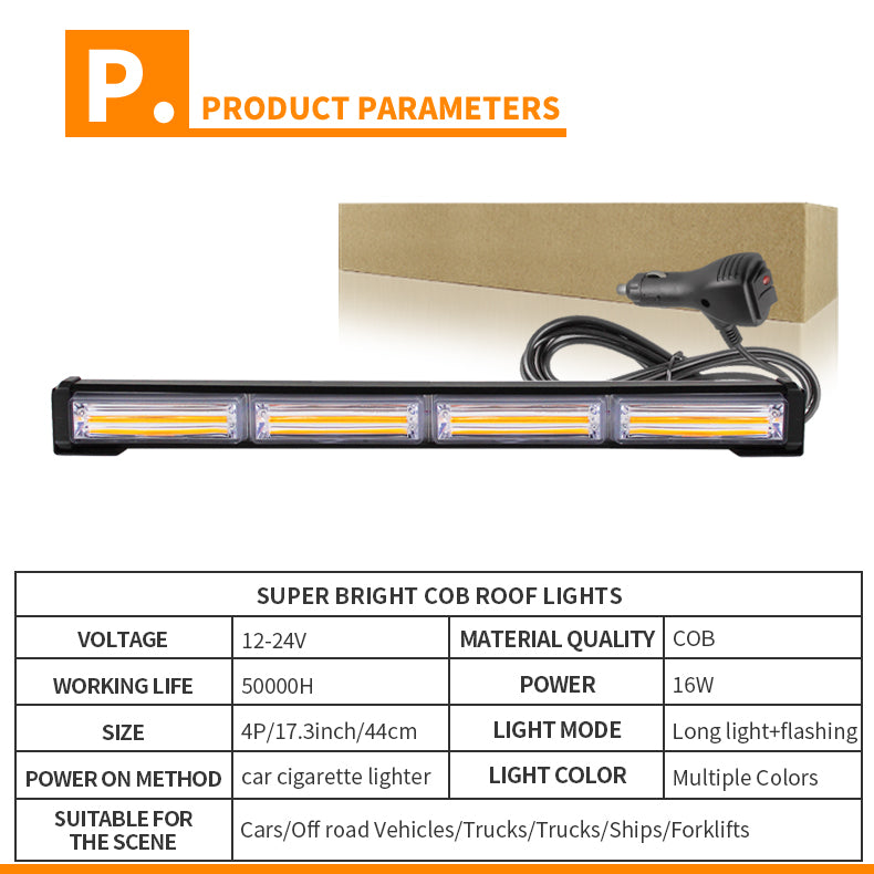 super bright cob roof lights